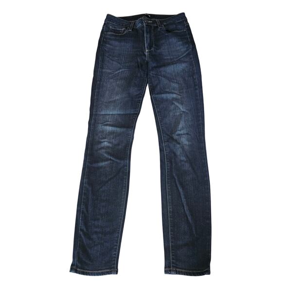 Sneak Peek High Rise Distressed Skinny Jeans Dark Wash Women's Junior 3 2264 - Picture 1 of 9